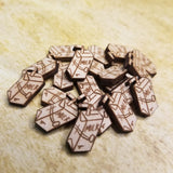 Milk Wood Stud Earring Blanks and Wood Confetti - Designodeal