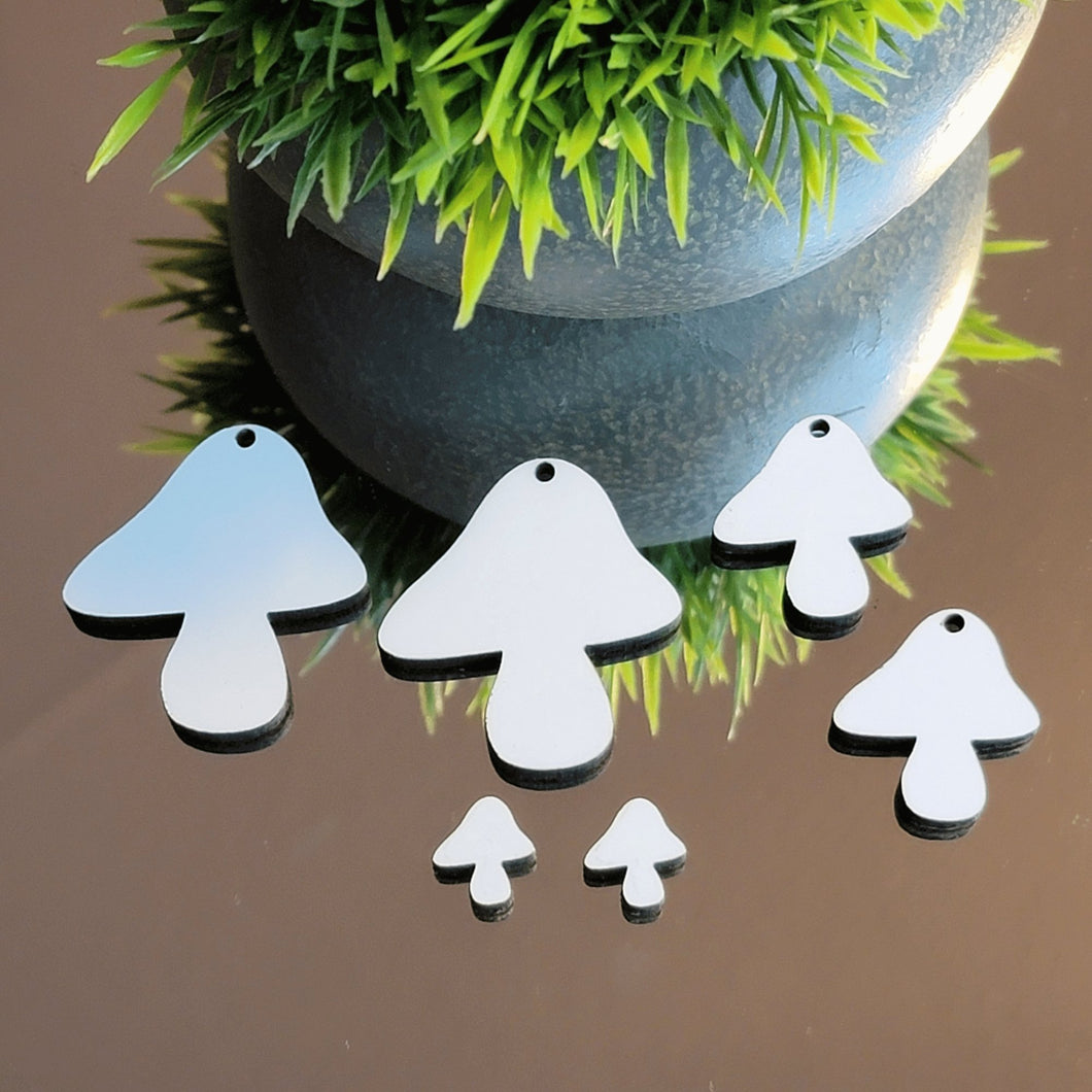 Mushroom Sublimation Earring Blanks ~ Multiple Sizes - Designodeal