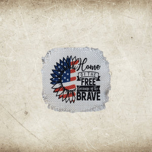 Patriotic 4th of July Frayed Sublimation Hat Patches - Designodeal