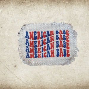 Patriotic Family Frayed Sublimation Hat Patches - Designodeal