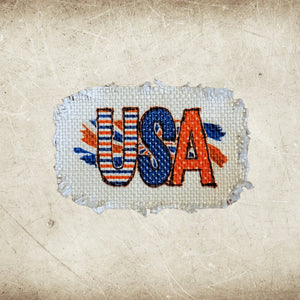 Patriotic Frayed Sublimation Hat Patches - Designodeal