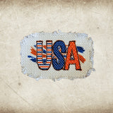 Patriotic Frayed Sublimation Hat Patches - Designodeal