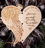 Personalized Angel Wings Memorial Ornament - Designodeal