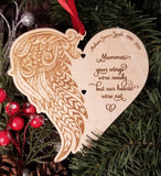 Personalized Angel Wings Memorial Ornament - Designodeal