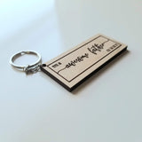 Personalized Awesome Father Keep That Shit Up Keychain - Designodeal