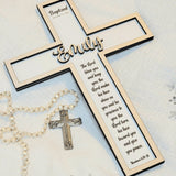 Personalized Baptism Cross Gift for Dedication and Christening Gifts - Designodeal