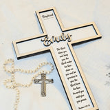 Personalized Baptism Cross Gift for Dedication and Christening Gifts - Designodeal