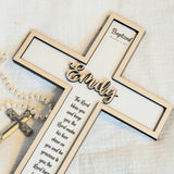 Personalized Baptism Cross Gift for Dedication and Christening Gifts - Designodeal