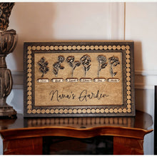 Load image into Gallery viewer, Personalized Birth Month Flower Garden Sign for Mom or Grandma - Designodeal
