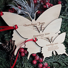 Load image into Gallery viewer, Personalized Butterfly Poem Memorial Ornament - Designodeal
