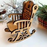 Personalized Cat Christmas Memorial Ornament Rocking Chair - Designodeal