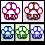 Personalized Cat Paw Print Christmas Ornament