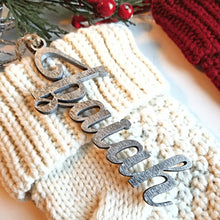 Load image into Gallery viewer, Personalized Christmas Stocking Name Tag - Designodeal
