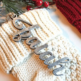 Personalized Christmas Stocking Name Tag - Designodeal