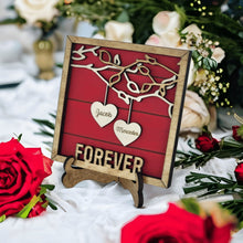 Load image into Gallery viewer, Personalized Couples Hanging Hearts Sign - Designodeal
