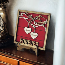 Load image into Gallery viewer, Personalized Couples Hanging Hearts Sign - Designodeal
