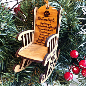 Personalized Dog Christmas Memorial Ornament Rocking Chair - Designodeal