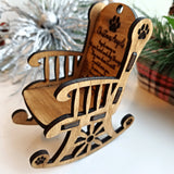 Personalized Dog Christmas Memorial Ornament Rocking Chair - Designodeal