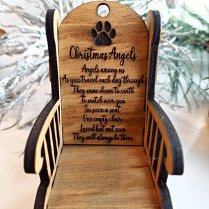Personalized Dog Christmas Memorial Ornament Rocking Chair - Designodeal