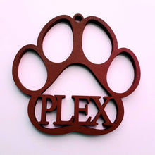 Load image into Gallery viewer, Personalized Dog Paw Print Christmas Ornament - Designodeal
