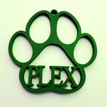 Load image into Gallery viewer, Personalized Dog Paw Print Christmas Ornament - Designodeal
