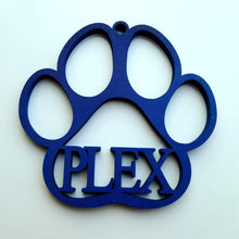 Load image into Gallery viewer, Personalized Dog Paw Print Christmas Ornament - Designodeal
