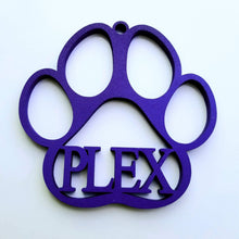 Load image into Gallery viewer, Personalized Dog Paw Print Christmas Ornament - Designodeal
