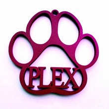 Load image into Gallery viewer, Personalized Dog Paw Print Christmas Ornament - Designodeal
