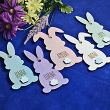 Load image into Gallery viewer, Personalized Easter Basket Bunny Name Tags - Designodeal
