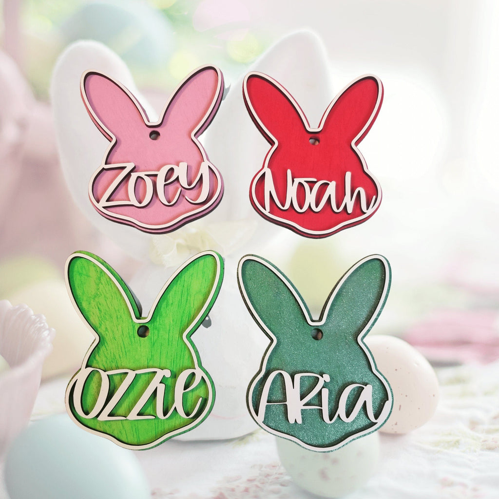 Personalized Easter Basket Wood Name Tags