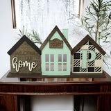 Personalized Family 3 Tiny Homes Stand - Designodeal