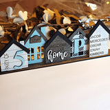 Personalized Family 5 Tiny Homes Stand - Designodeal