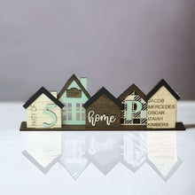 Load image into Gallery viewer, Personalized Family 5 Tiny Homes Stand - Designodeal
