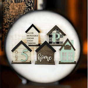 Personalized Family Tiny Home Stand - Designodeal