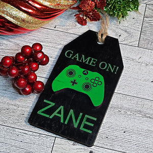 Personalized Gamer Name Gift Tags - Designodeal