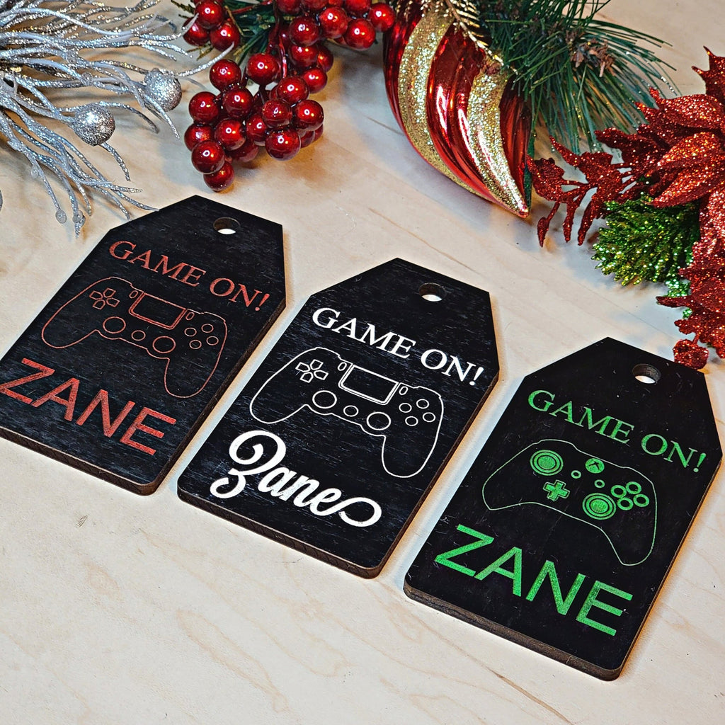 Personalized Gamer Name Gift Tags - Designodeal
