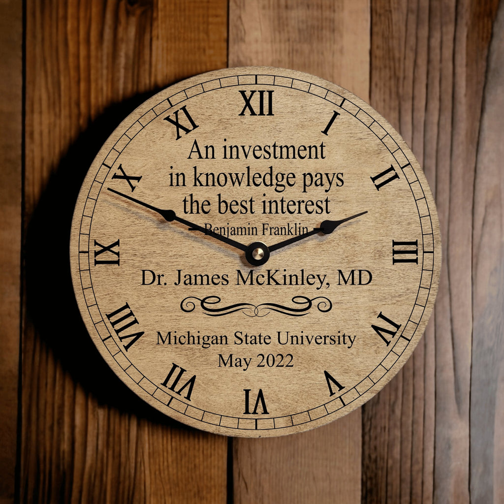 Personalized Graduation Clock - An Investment in Knowledge – Designodeal