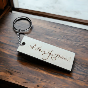 Personalized Handwritten Message and Signature Keychain - Designodeal