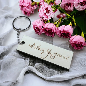 Personalized Handwritten Message and Signature Keychain - Designodeal