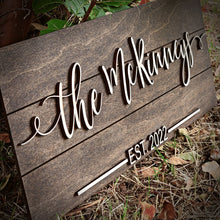 Load image into Gallery viewer, Personalized Last Name Family Established Pallet Wood Sign - Designodeal
