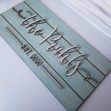 Personalized Last Name Family Established Pallet Wood Sign - Designodeal