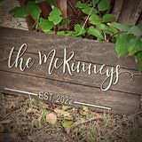 Personalized Last Name Family Established Pallet Wood Sign - Designodeal
