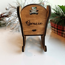 Load image into Gallery viewer, Personalized Loss of Child Christmas Memorial Ornament Rocking Chair - Designodeal

