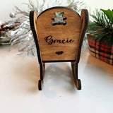Personalized Loss of Child Christmas Memorial Ornament Rocking Chair - Designodeal