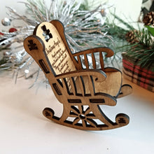 Load image into Gallery viewer, Personalized Loss of Child Christmas Memorial Ornament Rocking Chair - Designodeal
