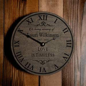 Personalized Love Is Timeless Memorial Clock - Designodeal