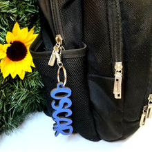 Load image into Gallery viewer, Personalized Name Cutout Bag Tag Keychain - Designodeal
