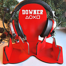 Load image into Gallery viewer, Personalized Name Gaming Stand for XBOX / PS4 / PS5 Headphones and Double Controller - Designodeal
