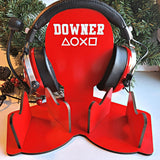 Personalized Name Gaming Stand for XBOX / PS4 / PS5 Headphones and Double Controller - Designodeal