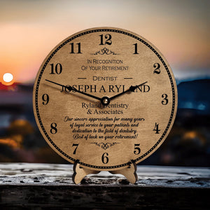 Personalized Retiring Dentist or Doctor Retirement Clock - Designodeal